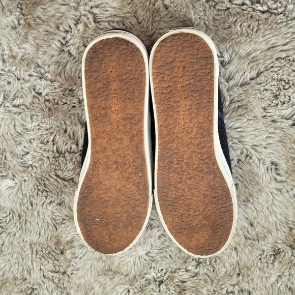 SUPERGA Slip On Platform 2314 Polywool Sneakers Navy Size 8 EU 39 - Picture 6 of 9